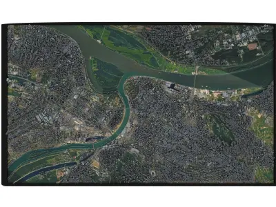 City of Belgrade Low-poly 3D model