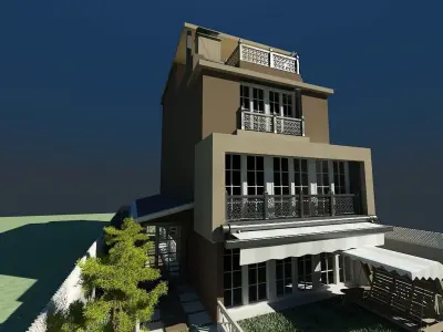 EXTERIOR OF VILLAGE 3D model