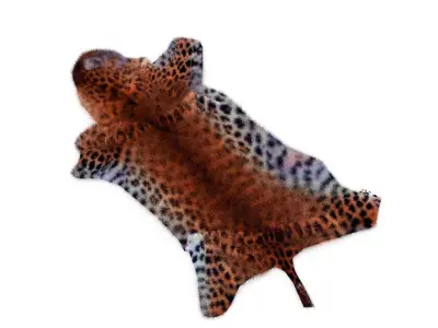leopard skin Low-poly 3D model