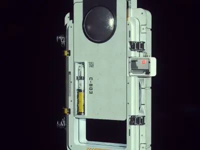 Scifi Moonbase Door 3D model