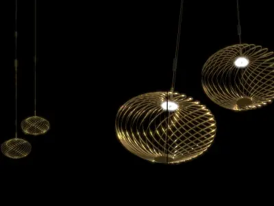 Spring Pendant By Tom Dixon 3D model