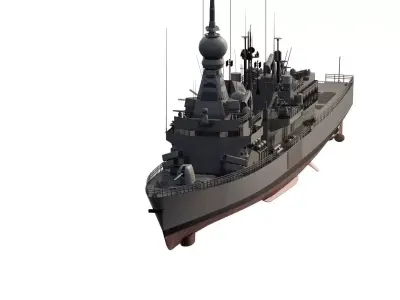 GREEK NAVY MULTIROLE ADVANCED FRIGATE 3D model