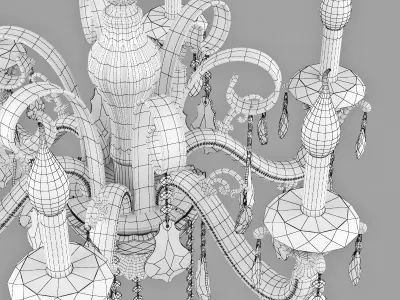 788064 Lusso Osgona Chandelier 3D model