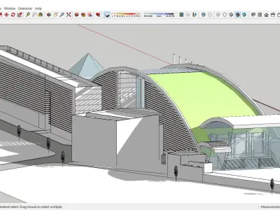 Sketchup Cultral Center A2 3D model