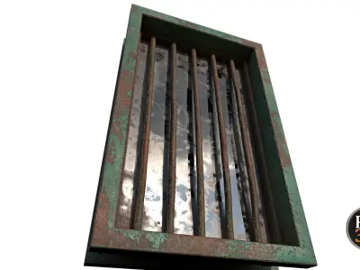 Window version N5 Low-poly 3D model
