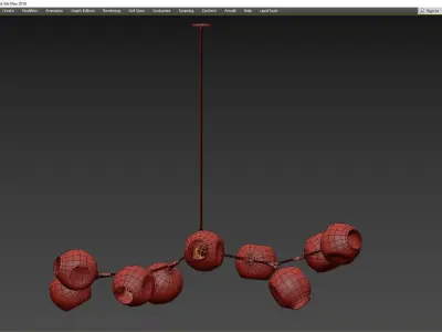 BRANCHING BUBBLES BB 09 39 Low-poly 3D model