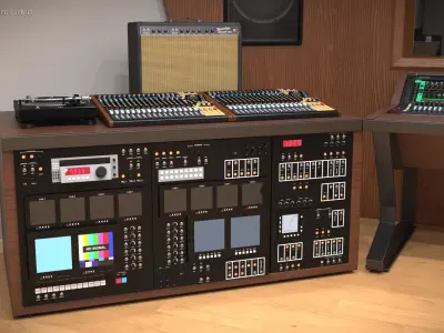  Console with Sound Recording Equipment 