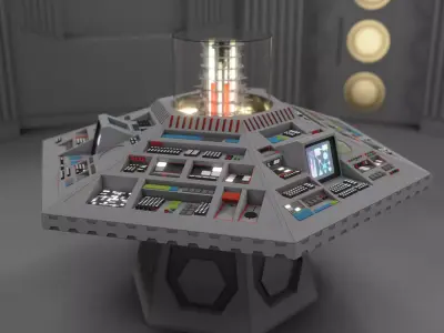 1983 TARDIS Interior 3D model