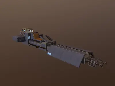 Speeder Bike Low-poly 3D model