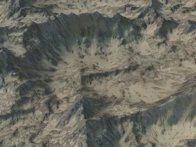 Landscape 79 Low-poly 3D model