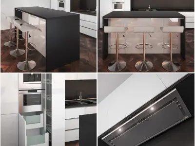 Kitchen Furniture X 3D model