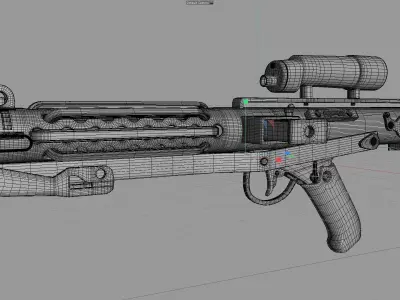 Star Wars multipe blasters mandolorian  3D model