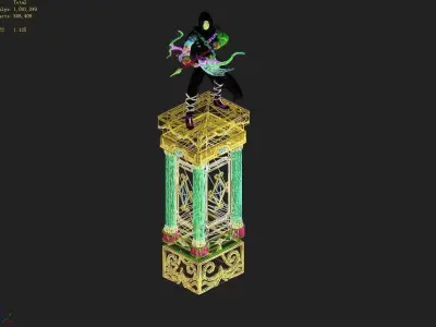 Human Ranger Area - Statue 04 3D model
