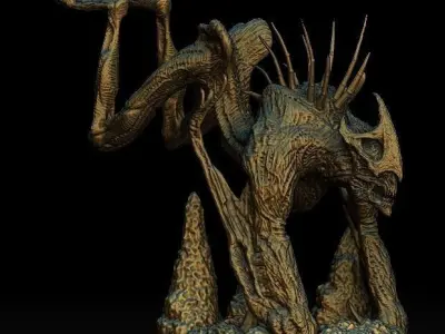 The Cave Creature sliced and Keyed 3D model