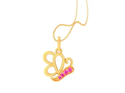 Kids Pendants 3dm STL OBJ FBX Renders Details 3D print model 5