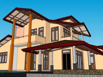 South Asian House P3 3D model