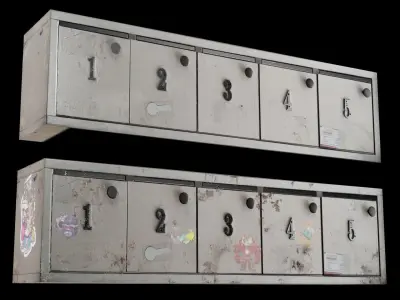  Mail Box  Low-poly 3D model