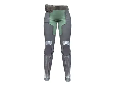 Space Pilot Sci-fi Pants Low-poly 3D model
