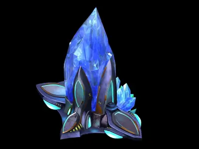 Energy-strong luminescence crystal 3D model