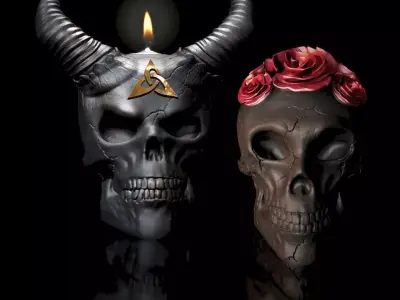 2-Pack- 30 Percent- Skull Celtic  Skull Rose   3D print model