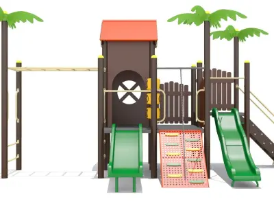 Playhouse Playground Low-poly 3D model purchase