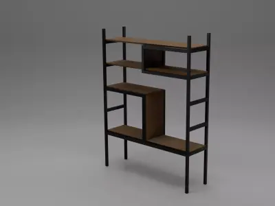 Shelves Low-poly 3D model