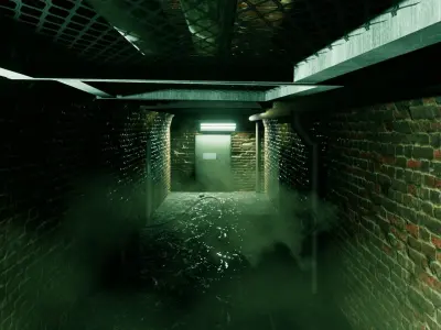 Underground Tunnel - Low Poly - Game Ready Low-poly 3D model