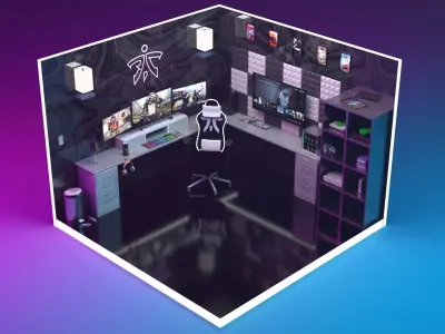 Fnatic gaming room Free 3D model