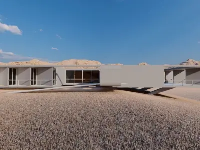 Casa Scene-villa-modern house 3D model 74