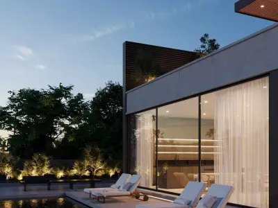 Modern villa 3D model