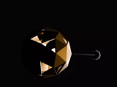 hangling lamp Low-poly 3D model