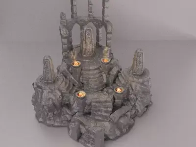Ancient Runestones Tabletop Terrain 28 mm 3D print model