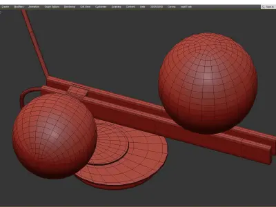 Cattelan  Italia Planeta  Low-poly 3D model