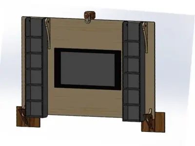 Table shelf sketch   Free 3D model