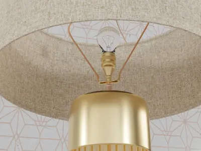 table lamp Low-poly 3D model