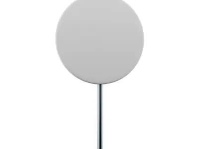 3d  Sticker No U-turn cartoon icon 3D model