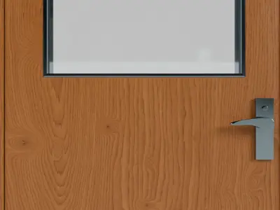 Modern Wood Door Free 3D model buy