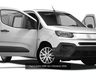 Stellantis Small E Van HQ Interior SWB 2024 3D Model Pack