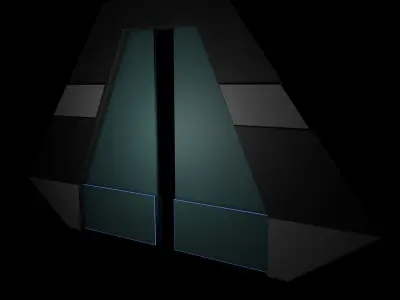 Sci fi tunnel 3D model