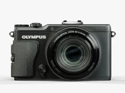 Olympus XZ-2 iHS advanced compact digital camera Low-poly 3D model