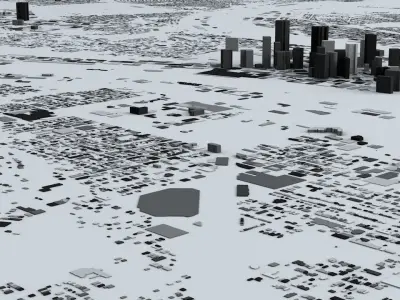 Pittsburgh Streets and Buildings 3D model