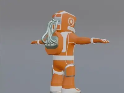 Astronaut Character 3D model