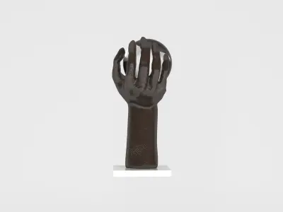 Hand Ball Decor Object 3D model