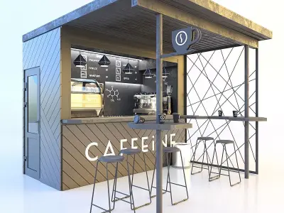 Street Cafe 3D model