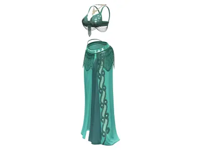 Belly Dancing Outfit Low-poly 3D model