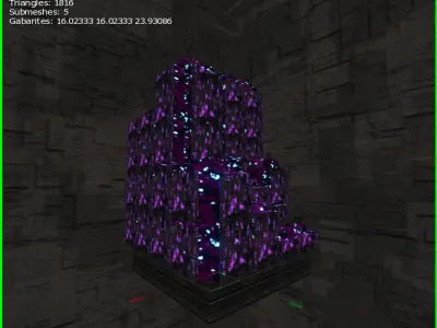 3D  Sci-fi Buildings Low-poly 3D model