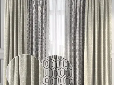 Curtain Set 167 3D model