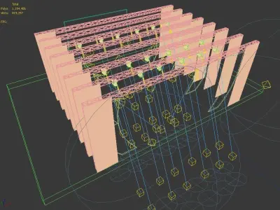 3DS Max 2014 Stage Concert 15 3D model