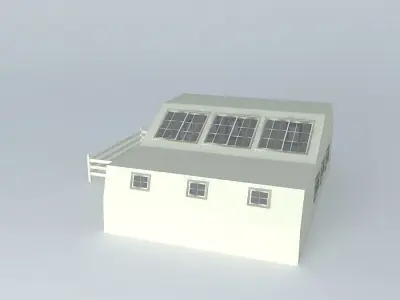 Modern Medium-Sized Canarian House V2 Free 3D model