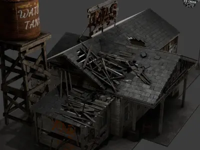 old gas station Texture